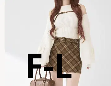 도킹 미들 허리 니트 미니 원피스 darich FL