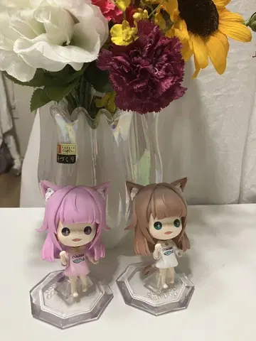 고양이 귀 SD 피규어 2체 세트
