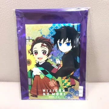 귀멸의 칼날 니지겐노모리 네온 캔뱃지 기유 탄지로