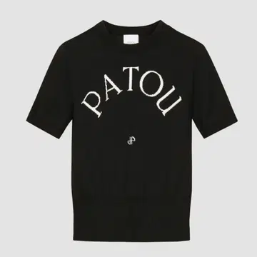 새상품 PATOU 반팔 니트 블랙 S