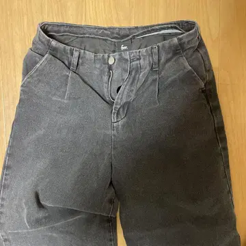 그레이 코튼 데님 팬츠 사이즈 S