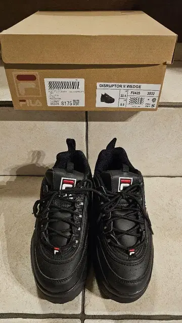 FILA DISRUPTOR 2 WEDGE 블랙 22.5cm