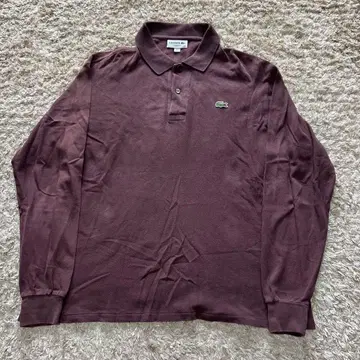 [새상품급] 라코스테 LACOSTE 긴팔 피케 셔츠 크림슨 팥