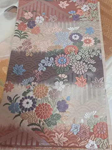 차분한 색상 패턴 후쿠로 오비