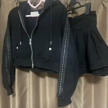 미셸 마카롱 프릴 스커트 셋업