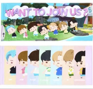 새상품 시마무라 BTS Island 인더섬 페이스타월 2장 세트