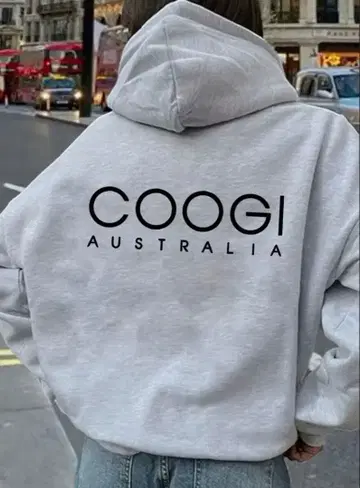 COOGI 그래픽 후드티 그레이 L 1
