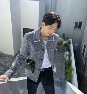 DEARMINE 트위드 자켓 Short Tweed Jacket