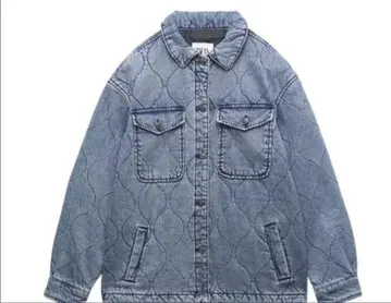 미사용 새상품 ZARA 퀼팅 오버 사이즈 데님 자켓 X L