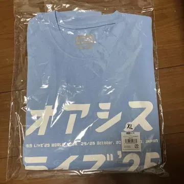 Oasis live '25 티셔츠 XL 파란색 일본 한정판
