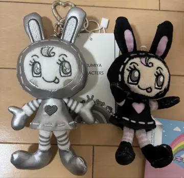 나루미야 메조 피아노 베리에 실버 봉제 인형 참 키링 2세트
