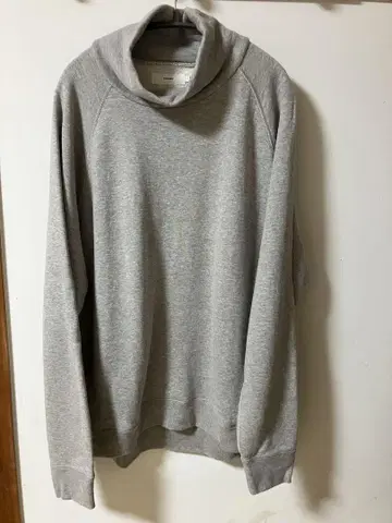 그래프페이퍼 x 루프휠러 하이넥 맨투맨 그레이