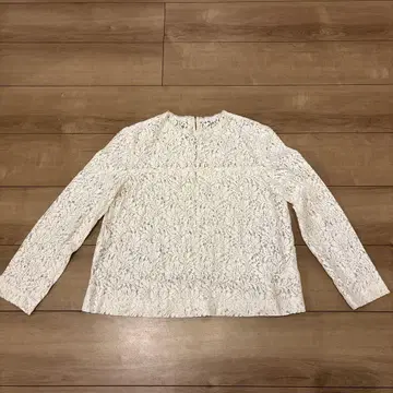 Spick & Span 화이트 레이스 긴팔 블라우스