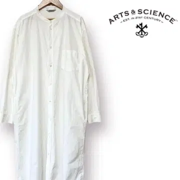 ARTS&SCIENCE 노카라 롱 셔츠 원피스 정가 65000엔