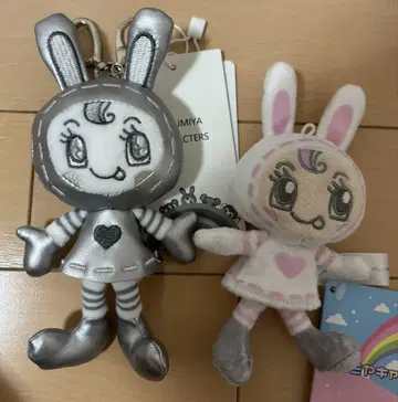 나루미야 메조 피아노 베리에 실버 봉제 인형 참 키링 2세트