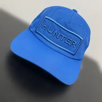 Used HUNTER 헌터 나일론 야구 모자 파란색 자수