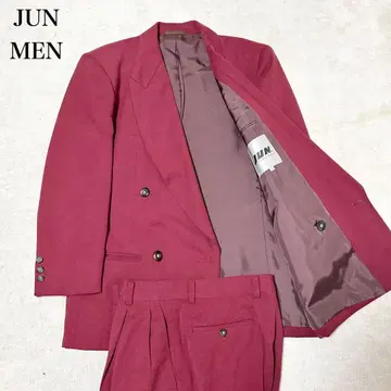 새상품급 준맨 JUNMEN 더블 브레스트 수트 셋업 스다 마사키 빨간색