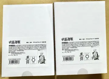 주술회전 회옥옥절 아크릴 블록 고죠 사토루 2점 세트