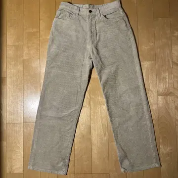 Wrangler 굵은 폭 코듀로이 팬츠 베이지 S~M 사이즈 상당 블루벨