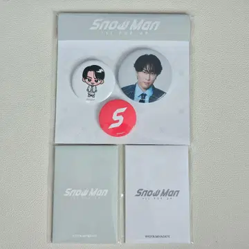 Snow Man 1st Pop Up 포토 카드 캔뱃지 세트 미야타테 료타