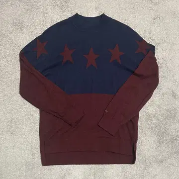 Tommy Hilfiger 별 패턴 스웨터 S 네이비