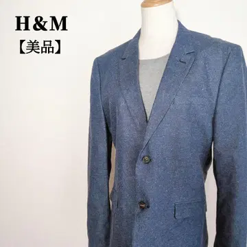 [ 새상품급 ] H&M 에이치앤엠 코튼&린넨 2버튼 싱글 자켓
