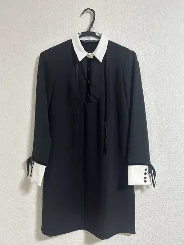 웬즈데이 할로윈 분장 블랙 긴팔 원피스