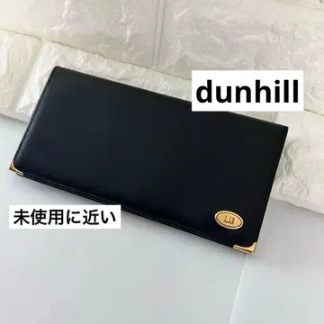 미사용에 가까운 dunhill 던힐 블랙 가죽 장지갑