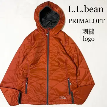 L.L.bean 자수 로고 플리마켓 로프트 자켓 충전솜 오렌지 여성용