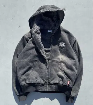 9090 KingLogo SlubDenim ZipHoodie