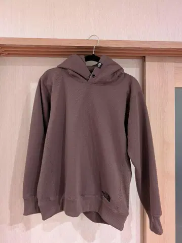 더 노스페이스 후드 부착 브라운 후드티