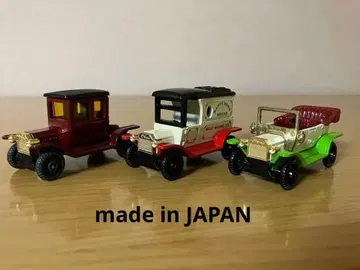토미카 T형 포드 1977년 일본제 3대 세트