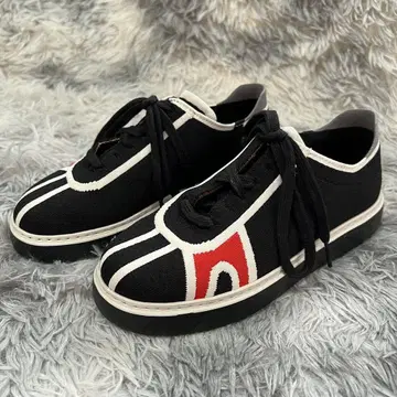 미사용급 CAMPER 캠퍼 블랙 23cm 스니커즈