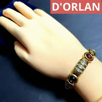 D'ORLAN 돌란 빈티지 팔찌 컬러풀 보석 장식