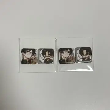 도쿄 에이리언즈 하오하오샵 미니 스퀘어 캔뱃지 우염