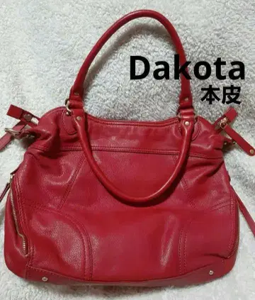 다코타 Dakota 숄더백 빨간색 천연 가죽