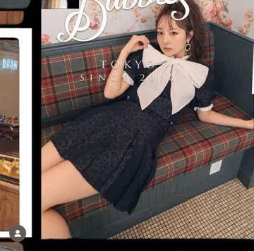 bubbles 레오파드 무늬 셋업 블랙 블랙