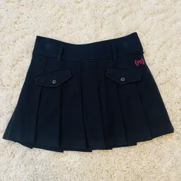 PEARL GATES 네이비 네이비 플리츠 스커트