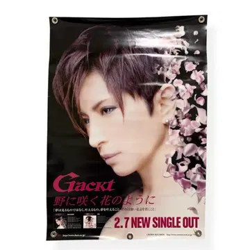 Gackt 포스터 야니 사쿠 하나노 요니 B2 사이즈 B