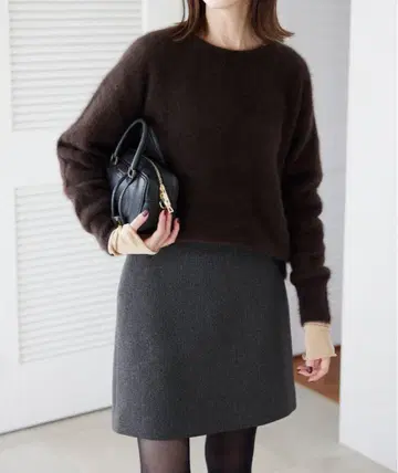 본딩 미니 스커트 BLACK/38
