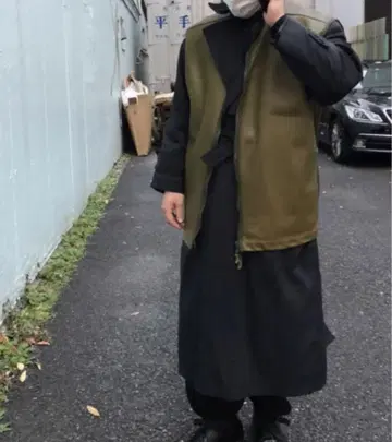 영국군 Size:190/112 밀리터리 천연 가죽 베스트 안감 메쉬