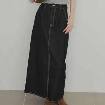 GIUNON long denim skirt / 롱 데님 스커트