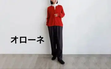 오로네 코코트 가디건 레드 2024 가을 TANDEY