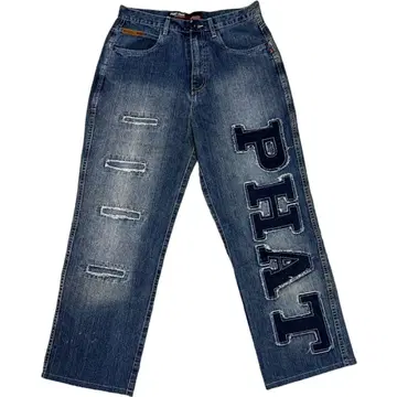 초특가 PHAT FARM 퍼 데님 청바지