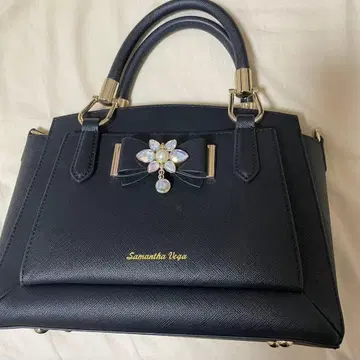 사만사베가 비쥬 핸드백 블랙