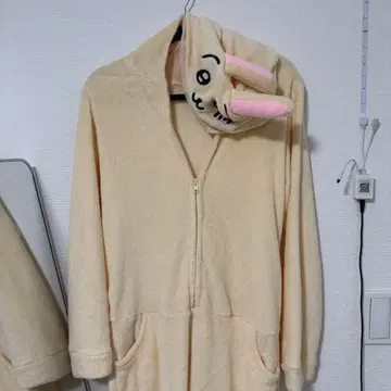 치이카와 (먼작귀) 토끼 후와모코 변신 콤비네종 인형옷 L