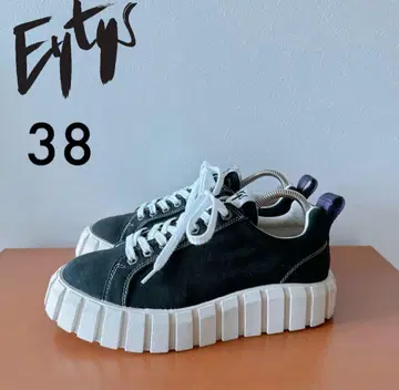 Eytys 블랙 통굽 스니커즈 38