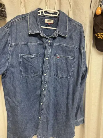TOMMY JEANS 데님 긴팔 셔츠 XL