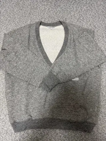 CAHLUMN V넥 울 후드 맨투맨 L