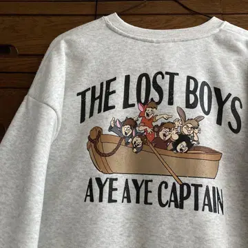 피터팬 THE LOST BOYS 맨투맨 트레이닝복 속기모